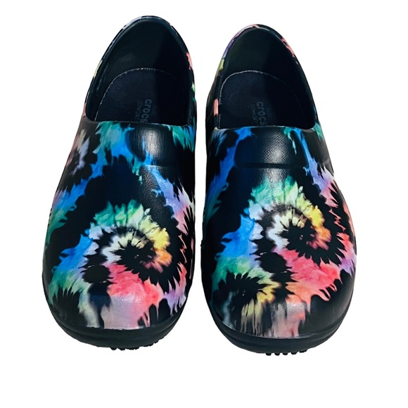 CROCS Neria Pro II Work Nursing Shoes Tie Dye Size 8 - Picture 5 of 10